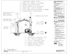 Free AutoCAD Drawing of WOOD STOVE ROOM_ Detailed Section-3