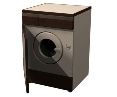 Gebaut Waschmaschine 3D Max Block