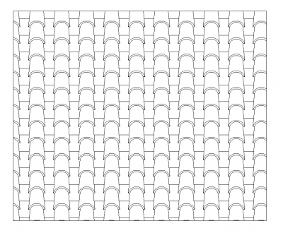 Toit motif de hachures de tuiles