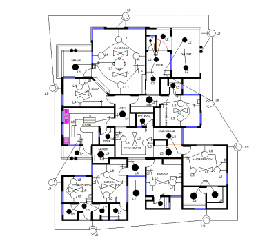 Piano di illuminazione residenziale