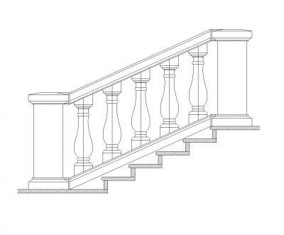 raked Balustrade