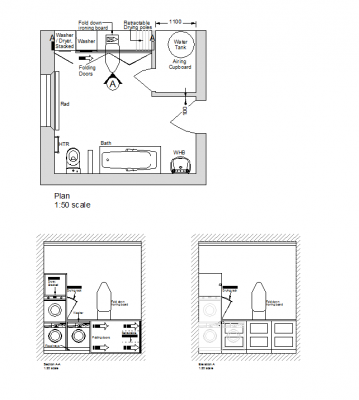 Layout de design da lavanderia