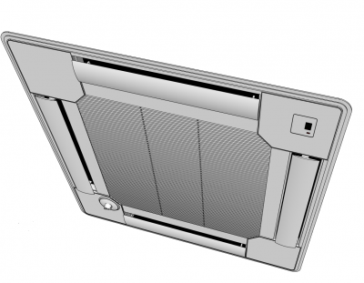 Montado techo modelo de SketchUp Con Air
