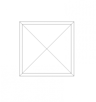600 X 600mm modular light fitting CAD drawing