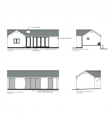 De plain pied design dépendance dwg