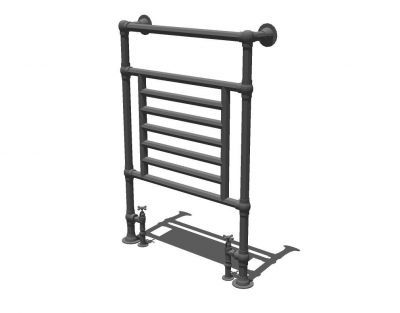 Heated towel radiator sketchup model