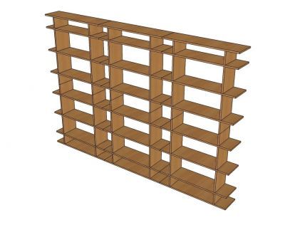 Estante modular de escritório
