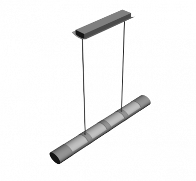 Contemporary ceiling light 3ds max model 