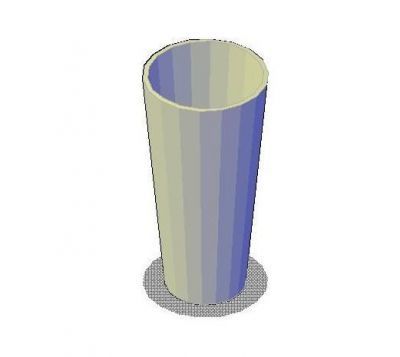 Bicchiere 3d dwg