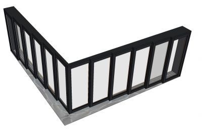 Corner Door Stacking system Sketchup model