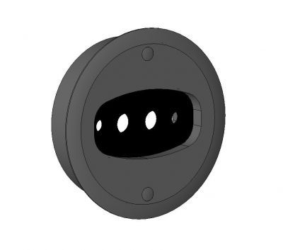Cable Grommet 6 inch Revit family
