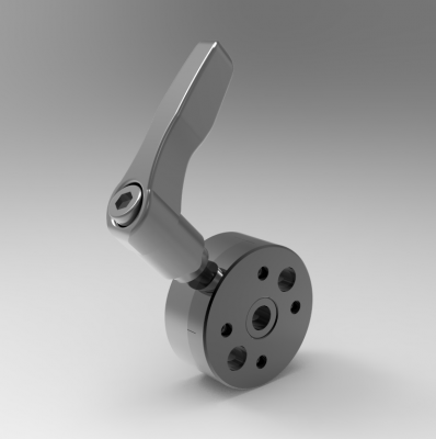 Solid-works 3D CAD Model of Rotary discs with round positioning plates, D=54