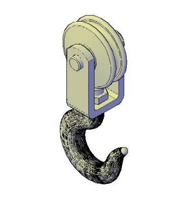 Crane Hook 3D dwg