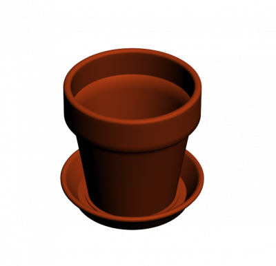 Plant pot 3DS Max model