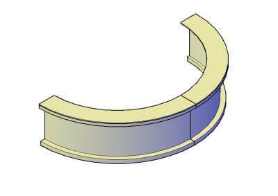Rund Bar 3D-CAD-Block