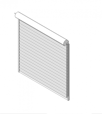 Roller shutter Revit family 