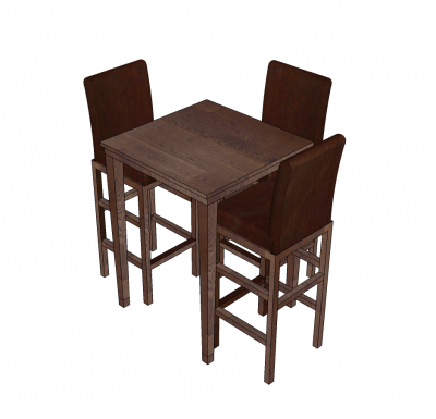 Stehtisch und Hocker
