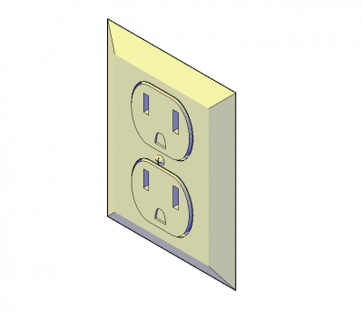 Dual Socket 3d dwg 