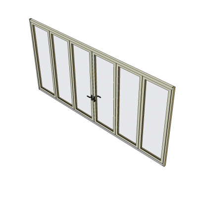 Folding door system Sketchup model