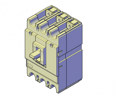 Unidad MCCB 3d dwg