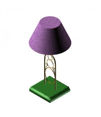 Aufwändige Tischlampe