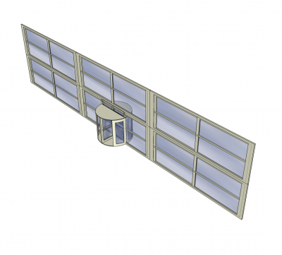 Modello Sketchup per porte e facciate girevoli