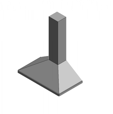 Oven extractor hood Revit model