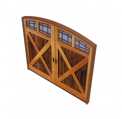 Modello di Sketchup della porta del garage di stile del carrello