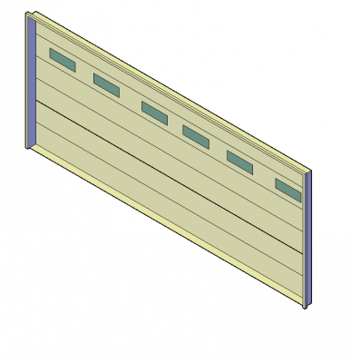 Doppio blocco DWG 3D per garage
