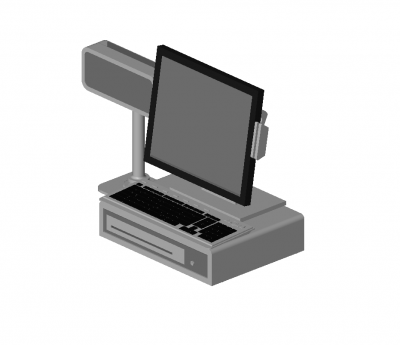 Cash register Revit family 
