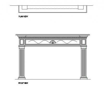 Style grec Mantle Piece