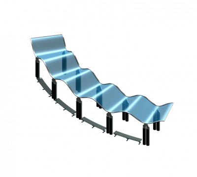 Bus station seating 3DS Max model 