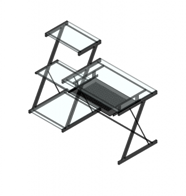 bureau en verre moderne