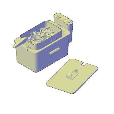 Friggitrice 3D DWG
