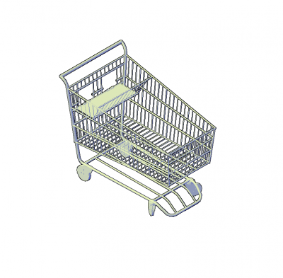 Shopping trolley dwg