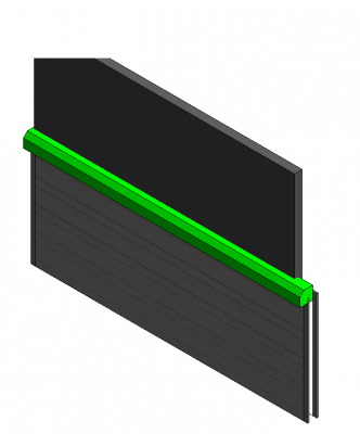 Roller security door Revit block