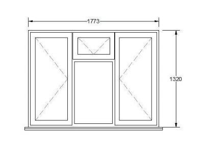 UPVC Window 03 CAD télécharger dwg