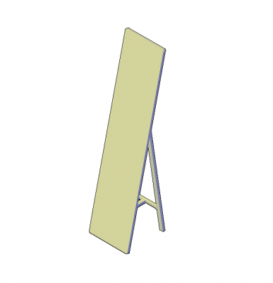 Espejo de pie Suelo modelo CAD en 3D