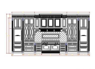 dwg encargo de la cocina de diseño CAD