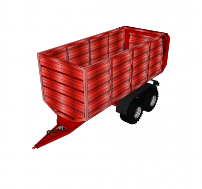 Silage trailer Sketchup model