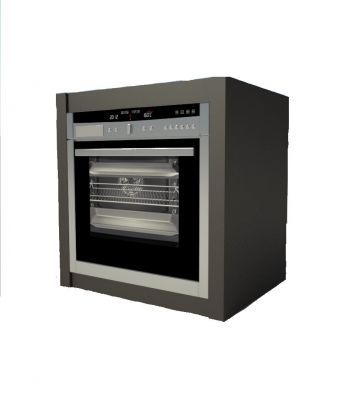 Built in single oven 3D max block