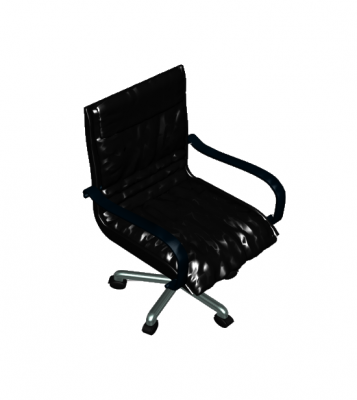 3DS Max Modell Leder Schreibtischstuhl