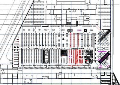 Supermarché design dwg
