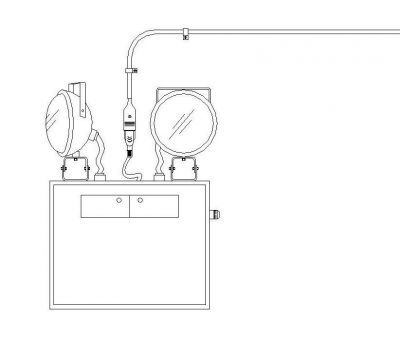 Emergency lighting elevation dwg
