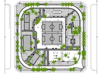 Общественный парк пейзаж конструкций DWG