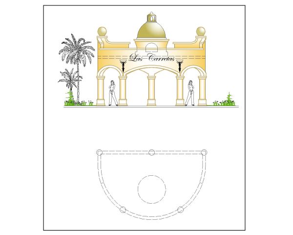 Free AutoCAD 2D Editable Drawings for Canopies Design for Parks & Open Area_ 5