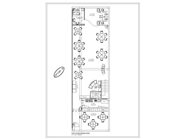 Free AutoCAD scaled DWG, Detailed Section Plan of Resturaunt”