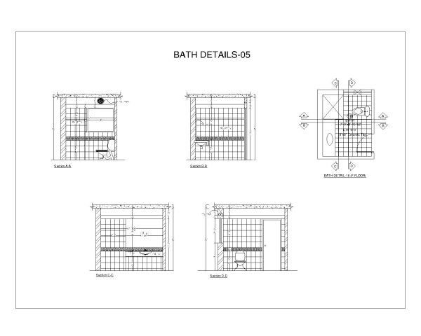 Free “Detailed Drawings for Bathroom Layout-5”