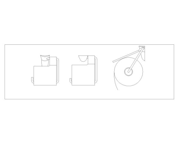 Free “AutoCAD file with multiple units for Bathroom Accessories 06”