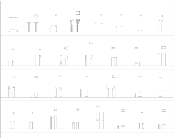Bollard lights CAD collection dwg